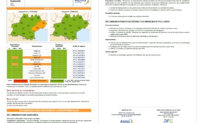 ÉPISODE DE POLLUTION MERCREDI 11 JUIN 2025