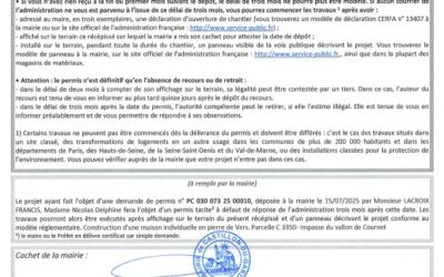 Récépissé dépôt PC 030 073 25 00010